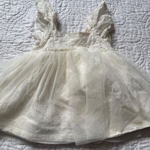 First-impressions Women's White and Cream Dress